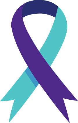 Suicide prevention awareness ribbon